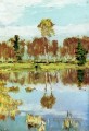 automne 1895 Paysage de la rivière Isaac Levitan